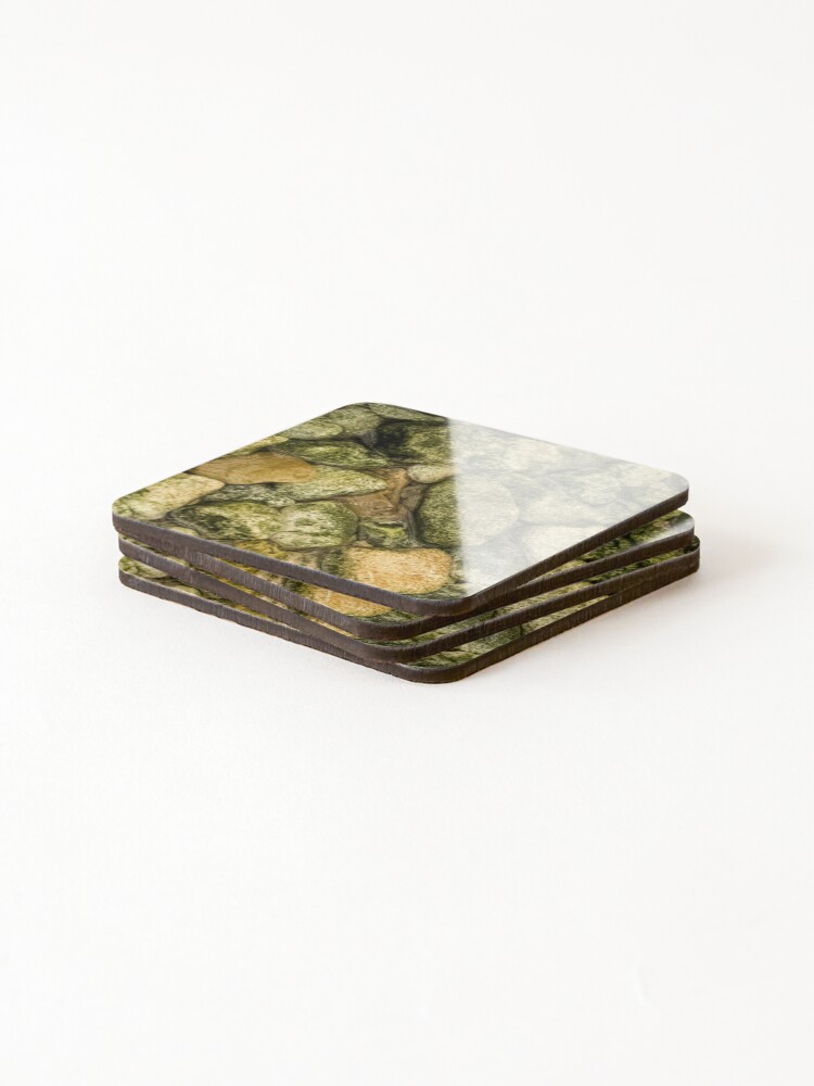 Thumbnail 4 of 5, Coasters (Set of 4), River Rocks designed and sold by thrivingcreativ.