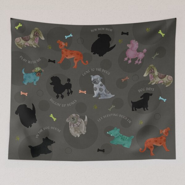 Item preview, Fun dog pattern designed and sold by Sue Zipkin.