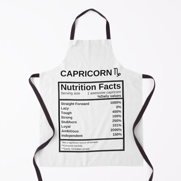 Item preview, Capricorn Nutrition Facts designed and sold by lolora.