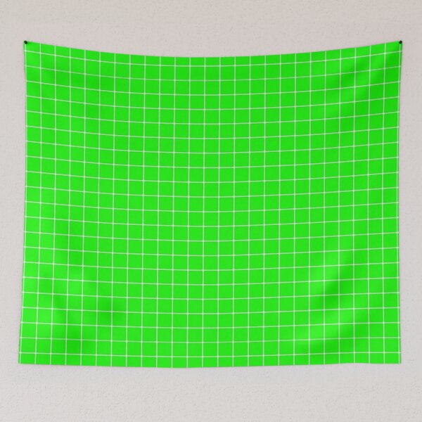 Item preview, Simple Vaporwave Neon Green Square Pattern Design designed and sold by OFFICIAL-CANDY.