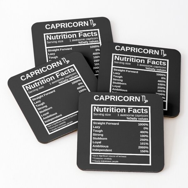 Item preview, Capricorn Nutrition Facts designed and sold by lolora.
