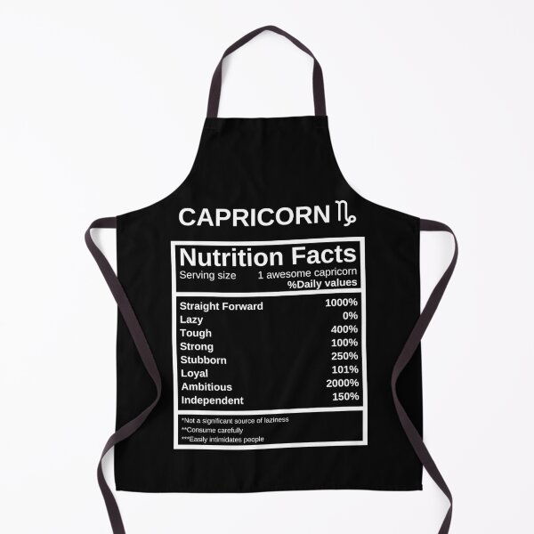 Item preview, Capricorn Nutrition Facts designed and sold by lolora.