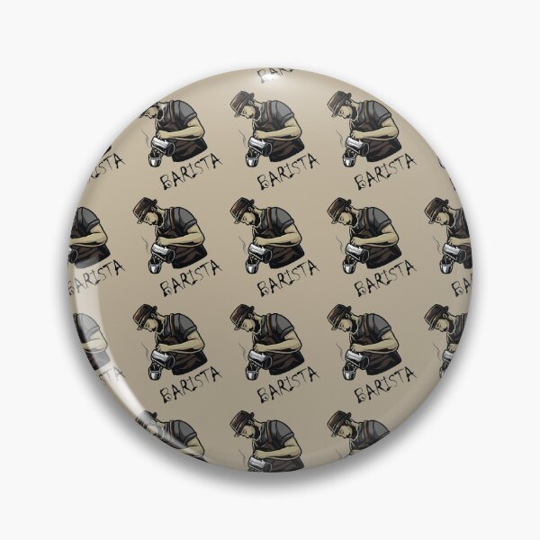 Item preview, Brutal Barista pattern  making coffee on light designed and sold by coffeeapparel.