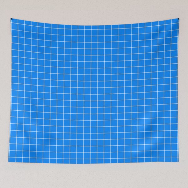 Item preview, Simple Vaporwave Blue Square Pattern Design designed and sold by OFFICIAL-CANDY.