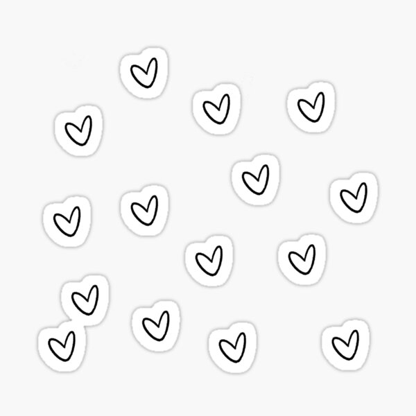 "Black heart" Sticker by Kitsunefox1 Redbubble