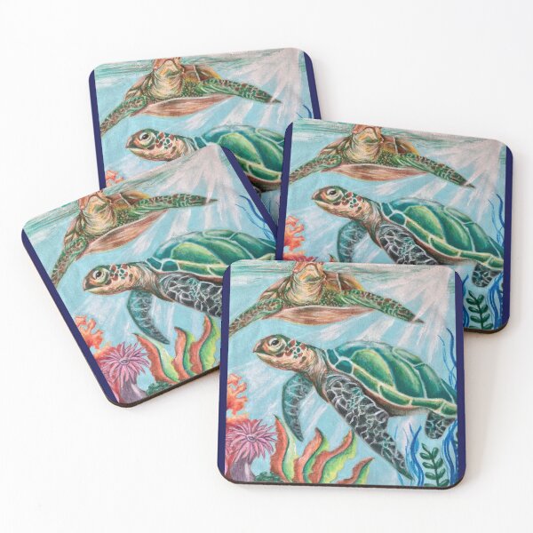 Item preview, Sea turtles swimming designed and sold by Morgan Guinessey.
