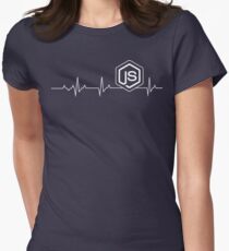 Node.js Heartbeat T-shirt & Hoodie Women's Fitted T-Shirt