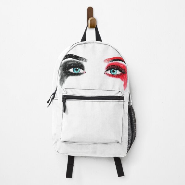 Item preview, Black Red Makeup Blue Eyes Punk Rock Quinn Crazy Girl Glitter  designed and sold by Jolly-Yosei.