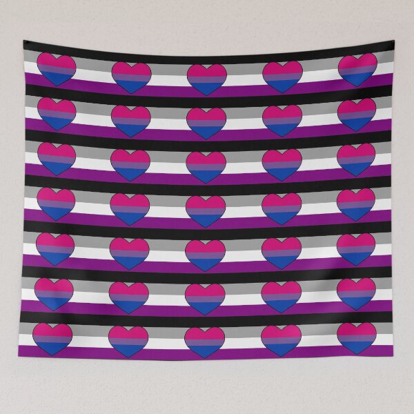 Item preview, Biromantic Asexual Flag designed and sold by BobaPuma.