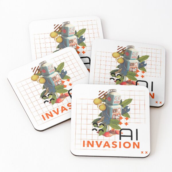 Item preview, AI Robot Invasion designed and sold by SobaWaveStudio.