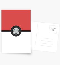 Pokemon Pokeball Minimal Design Poster Postcards