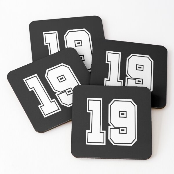 Item preview, 19 shirt number college style football soccer designed and sold by GeogDesigns.