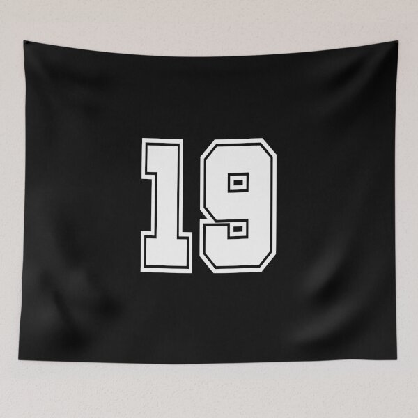 Item preview, 19 shirt number college style football soccer designed and sold by GeogDesigns.