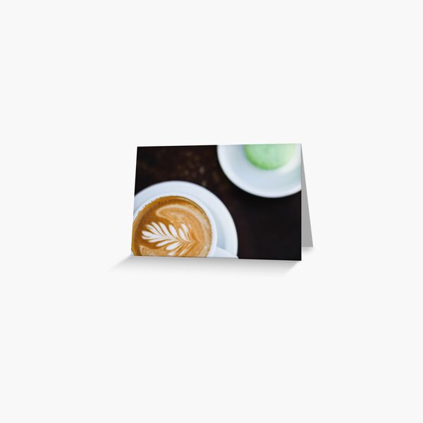 Coffee & Macaron Greeting Card