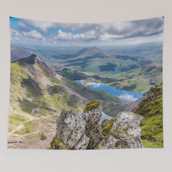Item preview, Llydaw and Glaslyn Lakes Snowdonia Wales designed and sold by AJEvans.