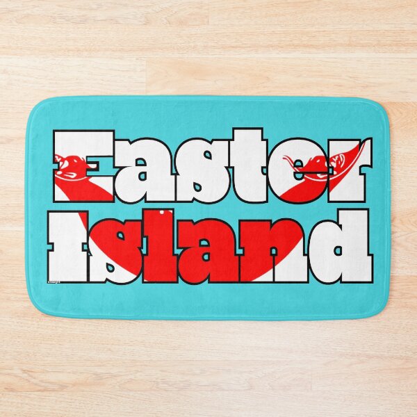 Item preview, Easter Island Font with Easter Islander Flag designed and sold by Havocgirl.