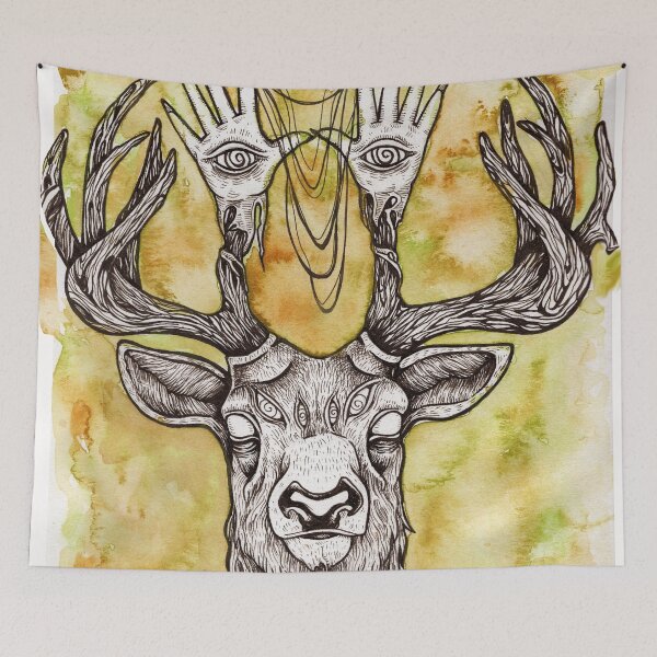 Item preview, "Deer Seer" designed and sold by FacesofFir.