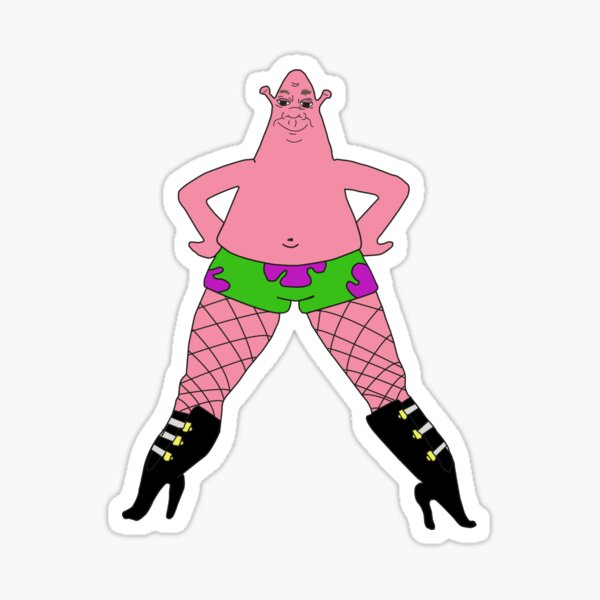 Vista previa del artículo con la obra «Shrek x Patrick», diseñado y vendido por Lore101.