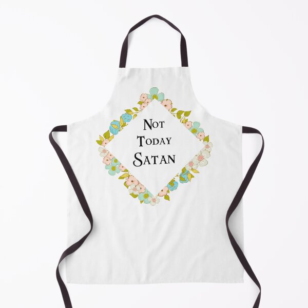 Item preview, Floral Diamond "Not Today Satan" Design designed and sold by ShopofWonder.