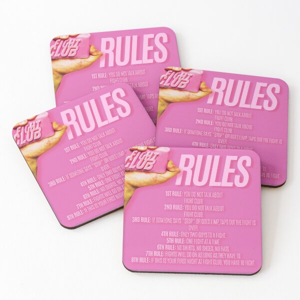 Item preview, Fight Club Rules  designed and sold by madkitten.