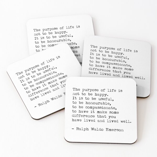 Item preview, Purpose of Life - Ralph Waldo Emerson Quote designed and sold by HeatherMoonArt.