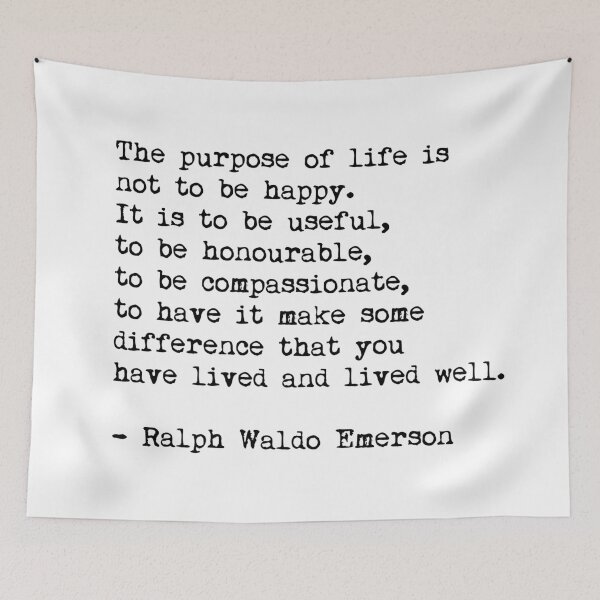 Item preview, Purpose of Life - Ralph Waldo Emerson Quote designed and sold by HeatherMoonArt.