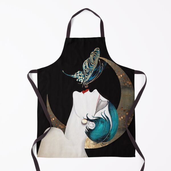 Butterfly Kiss French Art Déco Flapper Femme Remix Tablier