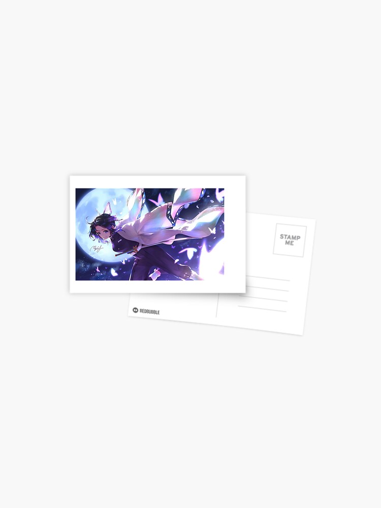 Shinobu Kochou Demon Slayer Wallpaper Mug Postcard By Philqui Redbubble