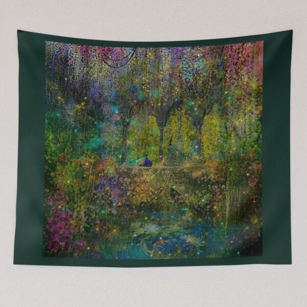 Item preview, Rain In The Hanging Gardens designed and sold by SoozSilverTree.