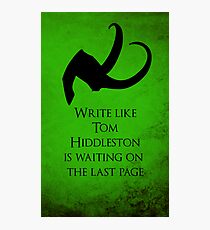 Tom Hiddleston Waits on the Last Page Photographic Print