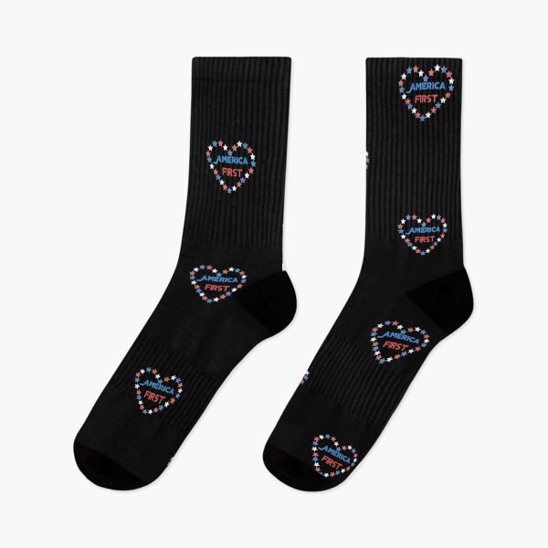 Item preview,  America first heart t-shirt, usa flag stars  t-shirt,  vote registration, register to vote designed and sold by Morinas.