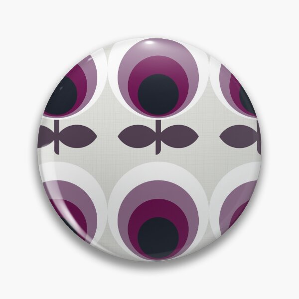 Item preview, Purple Mid Mod Flowers designed and sold by TheOrangeCactus.