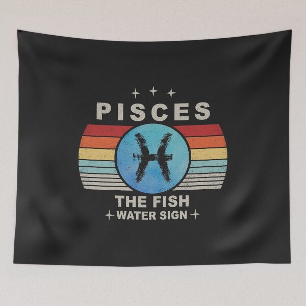 Item preview, Pisces Water Sign Astrology Zodiac Retro Vintage Element designed and sold by RynTheArtist.