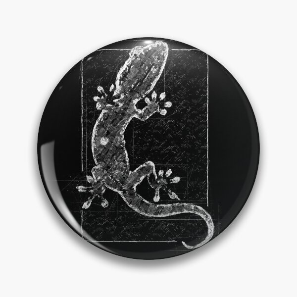 Item preview, Lizard Sketch in Chalk Style Black and White designed and sold by GraphicBazaar.