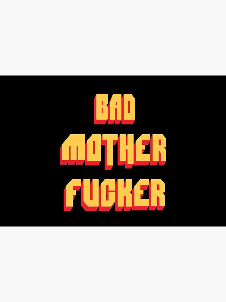 Bad Mother Fucker Pulp Fiction Tarantino Samuel L Jackson 80s Movie by zawitees