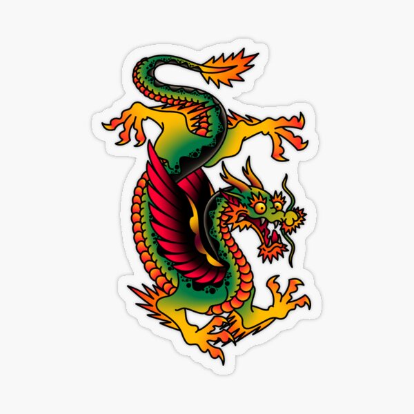 Artikel-Vorschau von Salty-Dog2 Amerikanischer traditioneller Drache, designt und verkauft von Salty-Dog2.