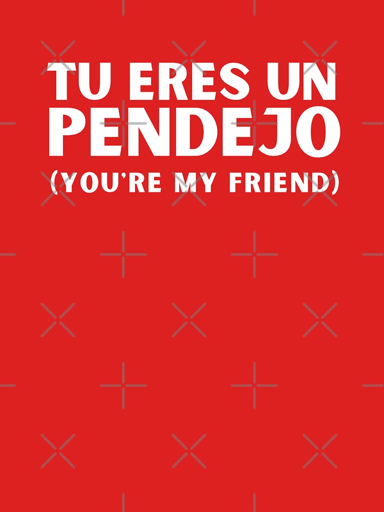 "Tu eres un pendejo, You are my friend, Sarcastic Spanish Saying, Tu