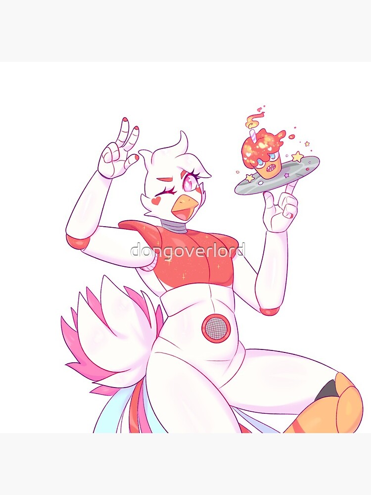 Funtime Chica Transparent Sticker for Sale by dongoverlord