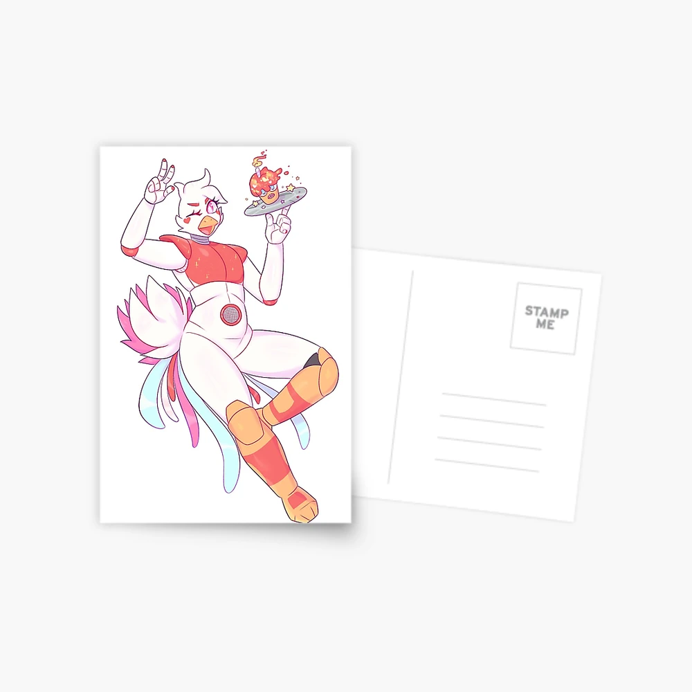 Funtime Chica Transparent Postcard for Sale by dongoverlord