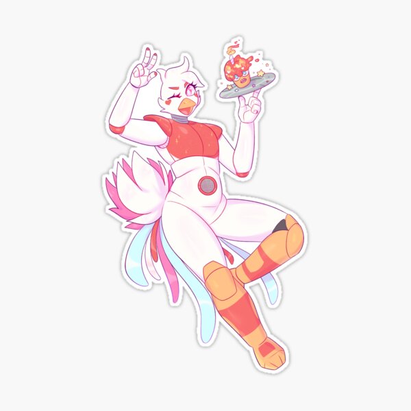 Funtime Chica Sticker for Sale by sugarysprinkles