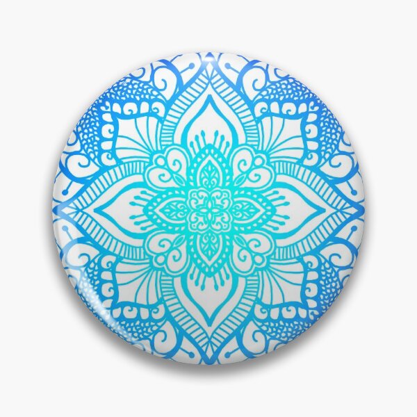 Item preview, Cool Blue Mandala designed and sold by Blooming Briar Designs .