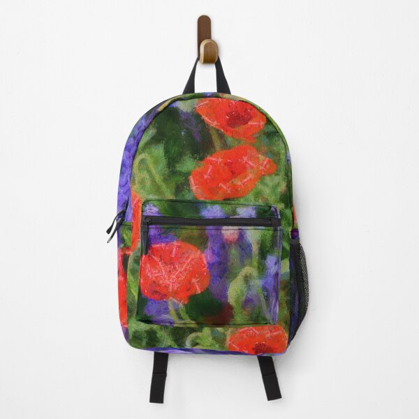 Item preview,  Painted red and blue flowers in impressionist style  designed and sold by AnnaMelekhina.