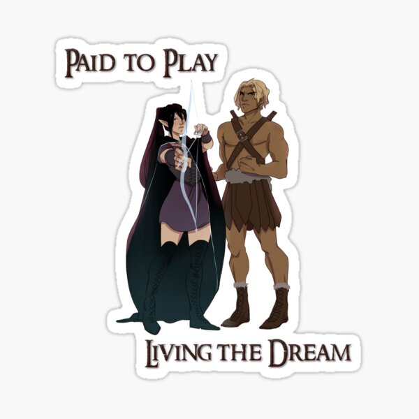 Paid to Play Sticker