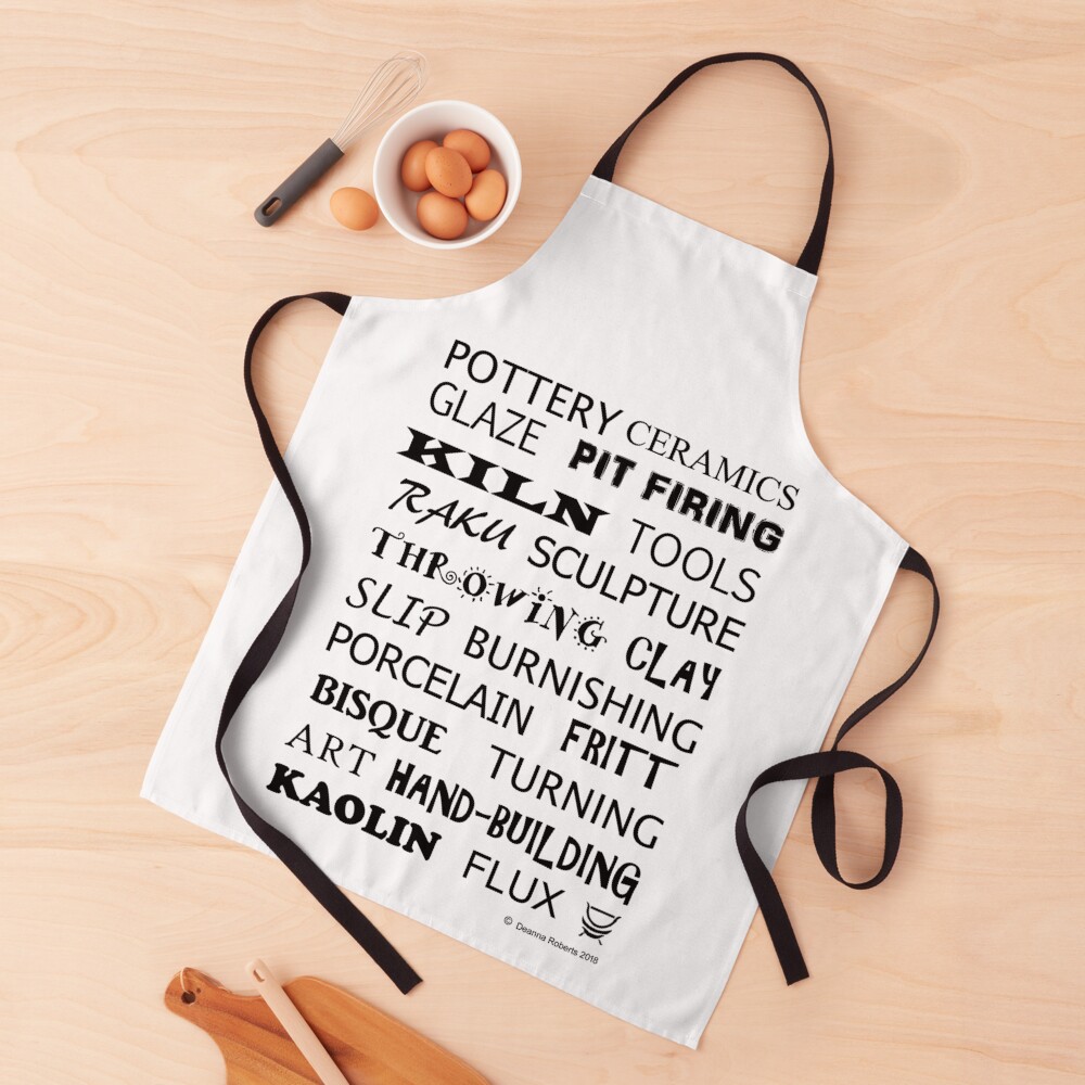 POTTERY GLOSSARY T-SHIRT Apron