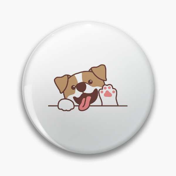 Item preview, Hi Friend! Dog waving hi artwork designed and sold by rescuedogkitchn.