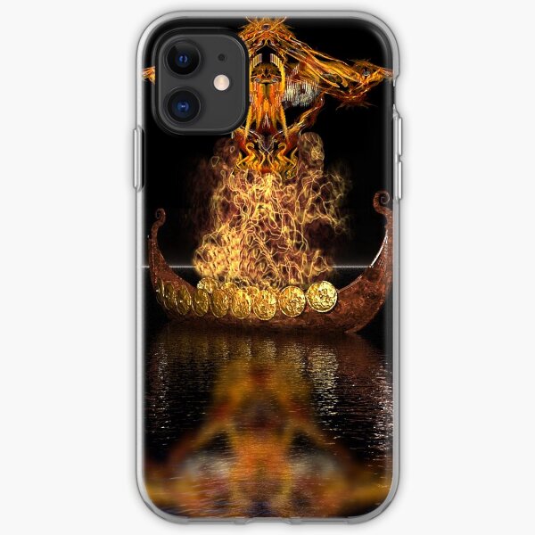 Viking funeral iPhone Soft Case