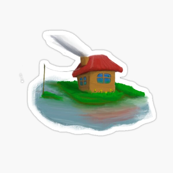 Waterside Cottage Sticker