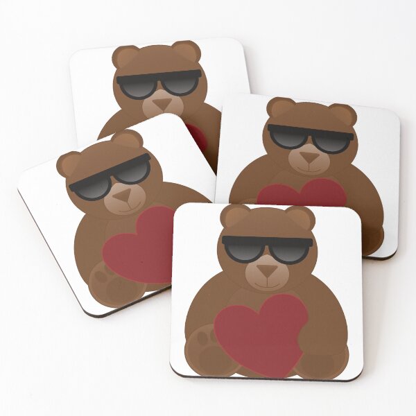 Item preview, Loving teddy bear with glasses designed and sold by Robloz.