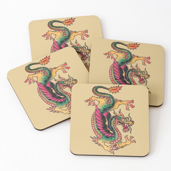 Item preview, Salty-Dog2 American Traditional Dragon Grunge designed and sold by Salty-Dog2.