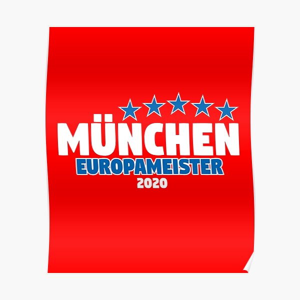 München Europameister 2020 Poster